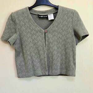 Women SAG Harbor - Olive Green - Shrug - Size 10 - Made in Indonesia